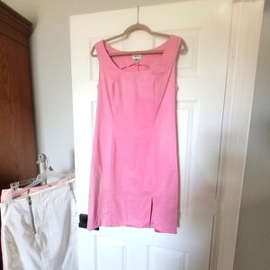 Pink Mini dress with front side slit sz 10